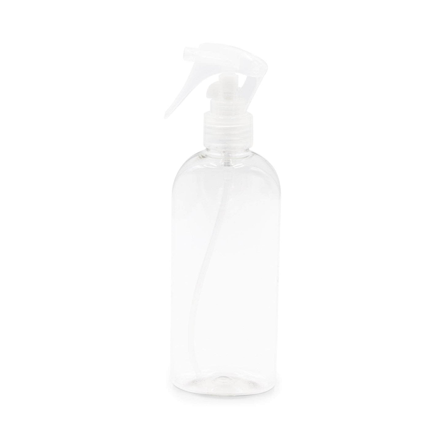 Faerly Bottles 250ml Clear Recyclable PET Oval Bottle & Trigger Spray