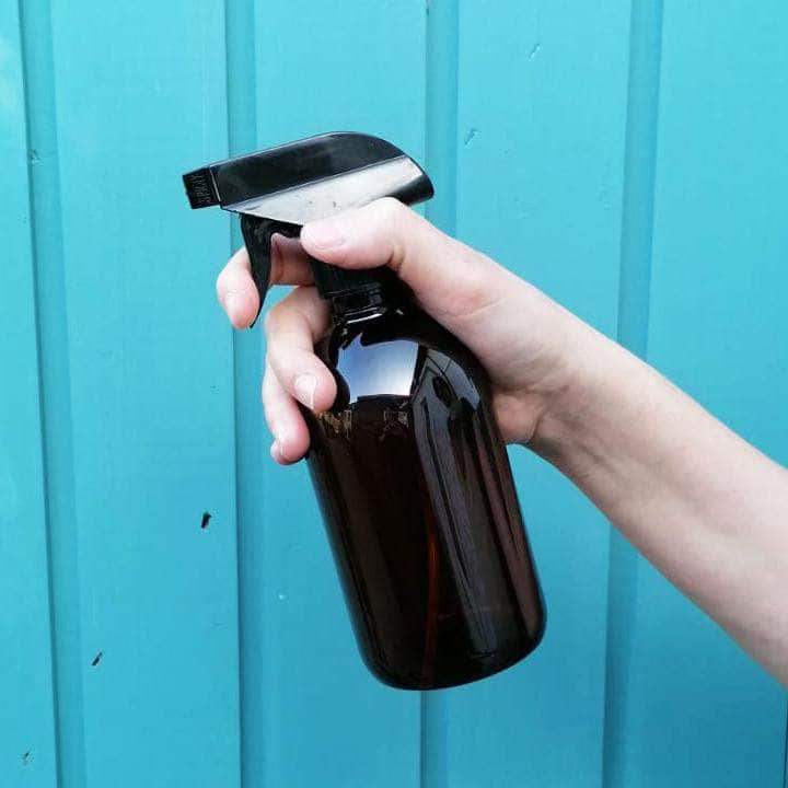 Faerly Bottles 500ml Amber Recylable PET Sirop Bottle & 28ML Trigger Spray