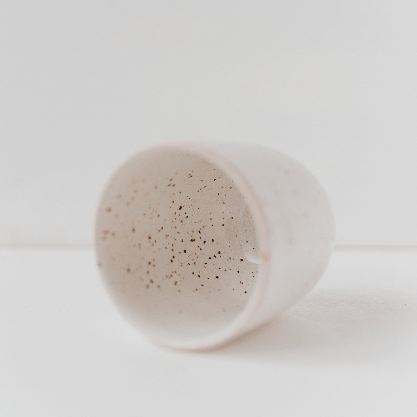 Faerly Candles 'Calm' Candle in Reusable Handmade Stoneware Mug - Egyptian Cotton Fragrance