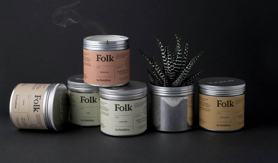 Load image into Gallery viewer, FieldDay Candles FieldDay Folk Collection Tin Candle 235g/45hrs - Gather
