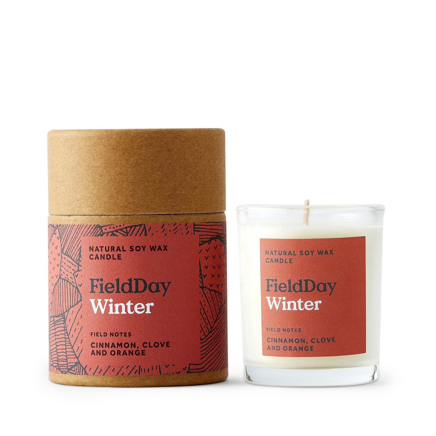 FieldDay Candles FieldDay Small Winter Candle - Cinnamon, Orange & Clove 75g/20 hours