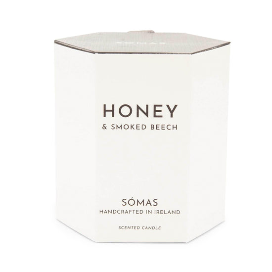 Sómas Candles Honey & Smoked Beech Scented Luxury Soy Candle - Sómas Studio