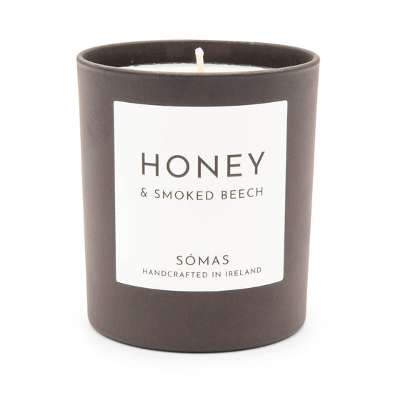 Sómas Candles Honey & Smoked Beech Scented Luxury Soy Candle - Sómas Studio