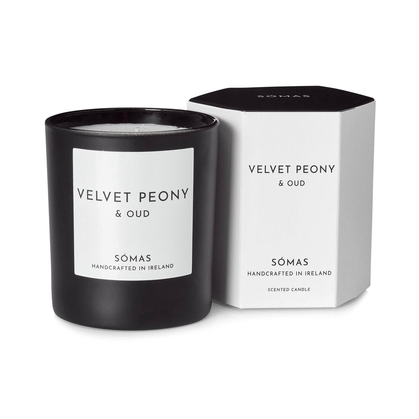 Load image into Gallery viewer, Sómas Candles Velvet Peony &amp;amp; Oud Scented Luxury Soy Candle - Sómas Studio
