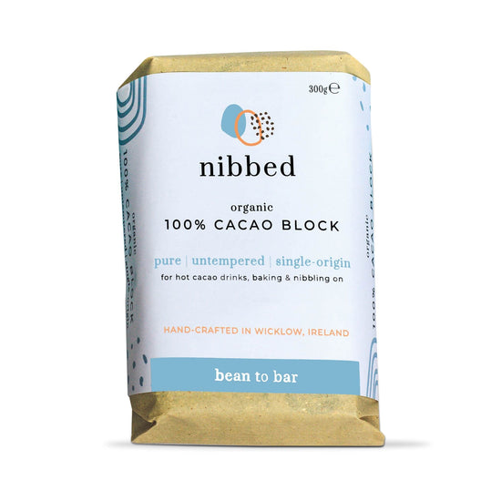 Nibbed Candy & Chocolate Nibbed Organic 100% Cacao Block 200g