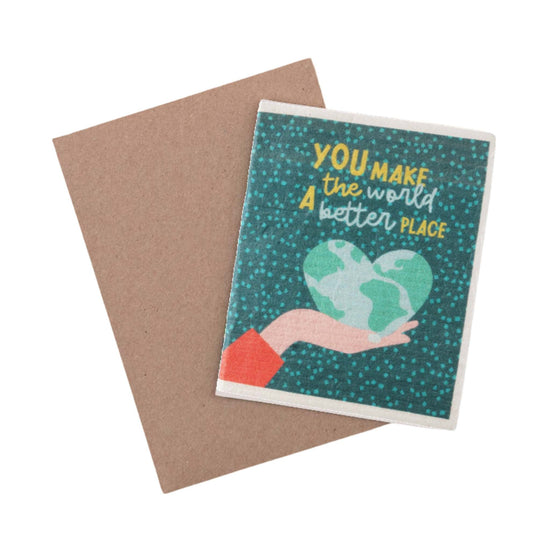 Faerly Cards World Wishcloth™ - The Swedish Dishcloth Greeting Card
