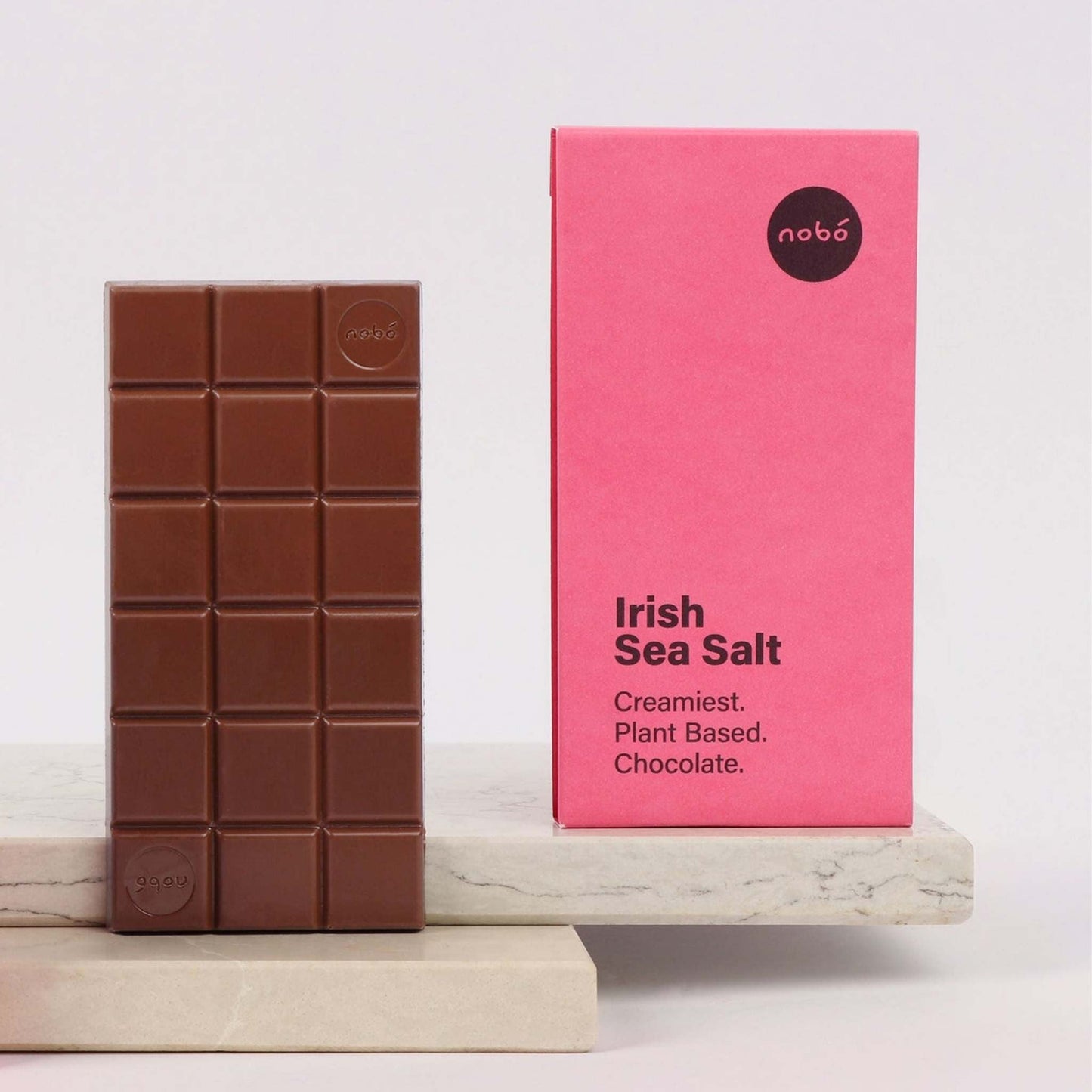 Nobó Chocolate Chocolate Irish Sea Salt Large Bar 80g - Nobó Chocolate