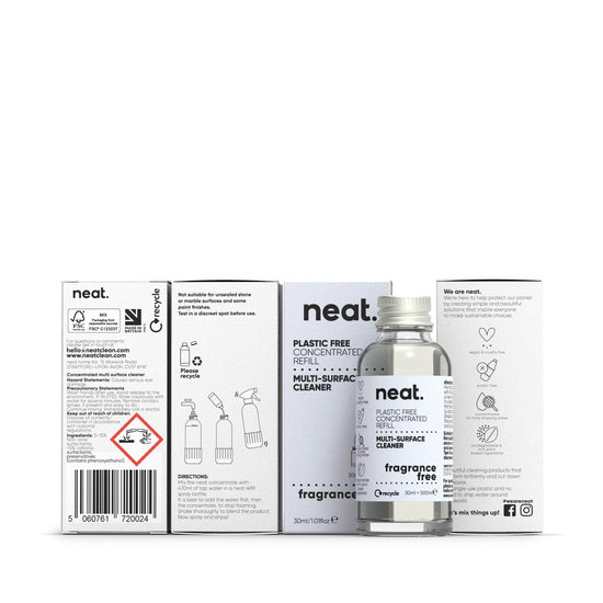 neat. Cleaning Detergents neat - Concentrated Multi-Surface Cleaner Refill - Fragrance Free