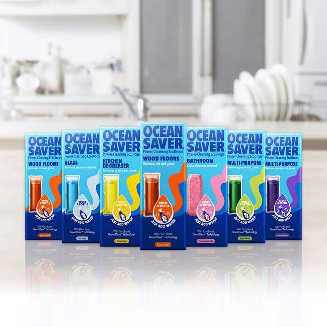 Ocean Saver Cleaning Detergents Ocean Saver Cleaners Refill EcoDrops Everday Essentials Starter Pack
