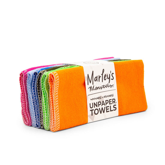Marley's Monsters Cloths UNpaper Towels 6-Pack - Rainbow Solids - Marley's Monsters