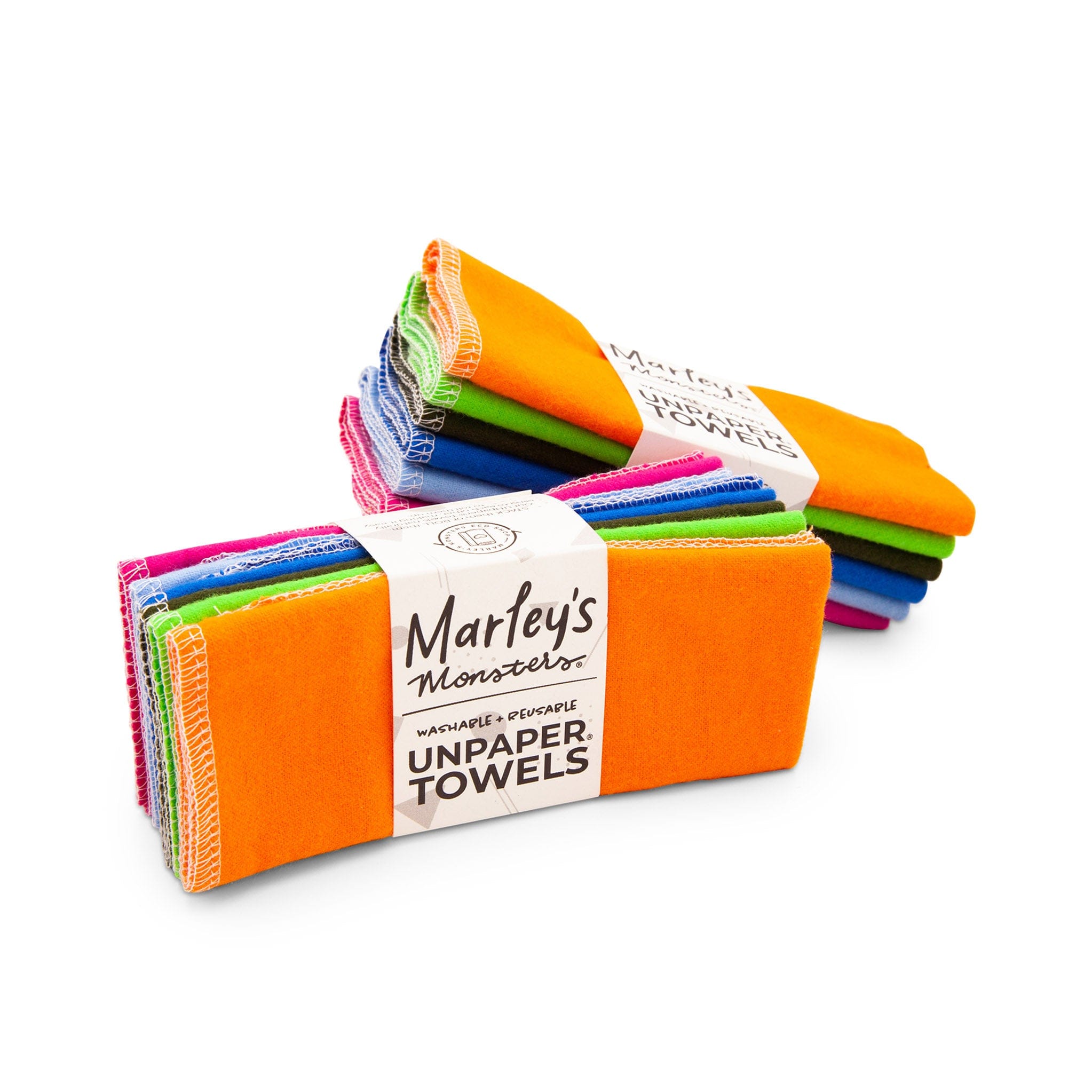 UNpaper Towels 6Pack Rainbow Solids Marley's Monsters Faerly