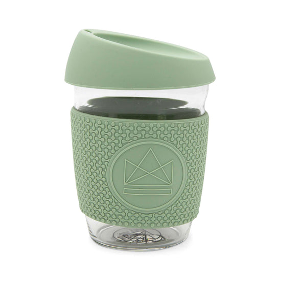 Neon Kactus Coffee Cup Neon Kactus - Glass Coffee Cups - 12oz - Friday Feeling Sage Green