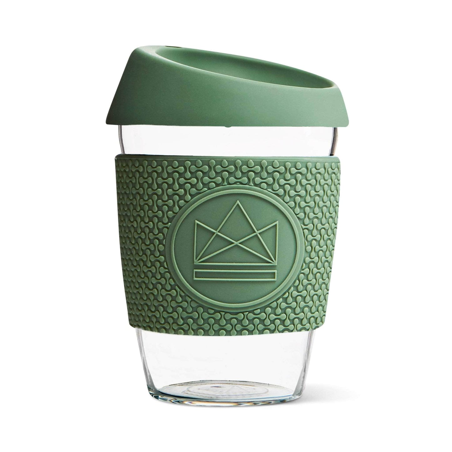Neon Kactus Coffee Cup Neon Kactus - Glass Coffee Cups -  12oz - Happy Camper Green