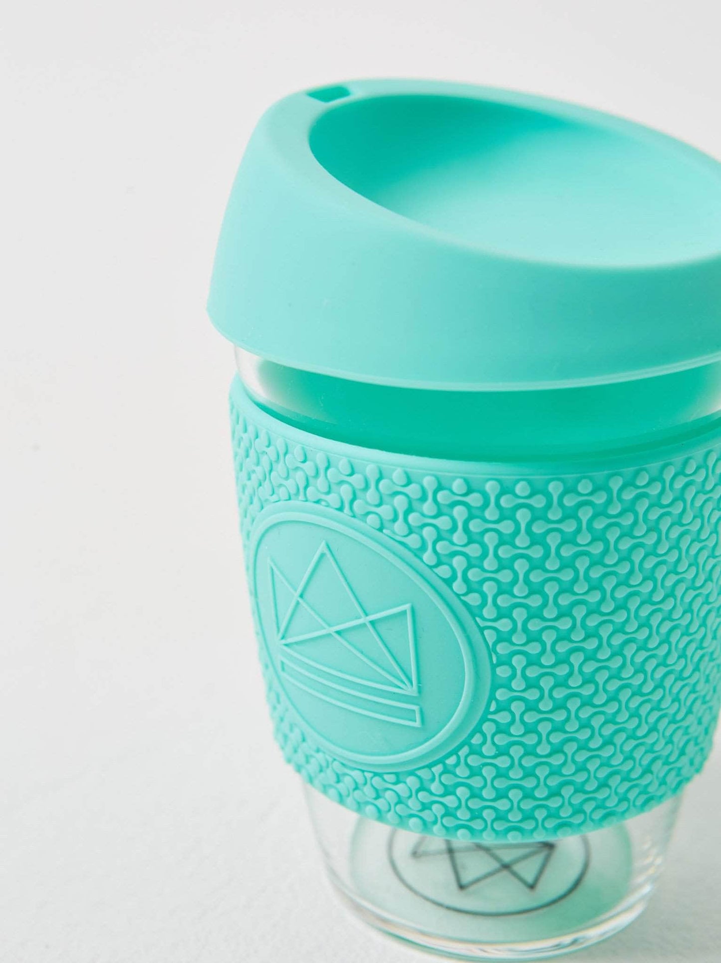 Neon Kactus Coffee Cup Neon Kactus - Glass Coffee Cups - 8oz - Free Spirit Turquoise