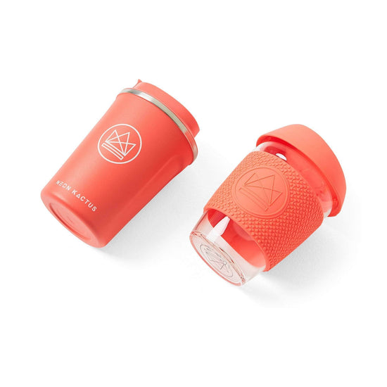 Neon Kactus Coffee Cup Stainless Steel Insulated Coffee Cup - 12oz - Dream Believer Red/Coral