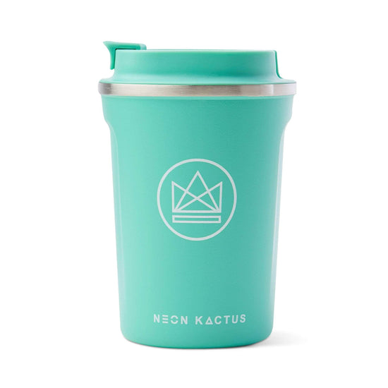 Neon Kactus Coffee Cup Stainless Steel Insulated Coffee Cup - 12oz - Free Spirit Turquoise