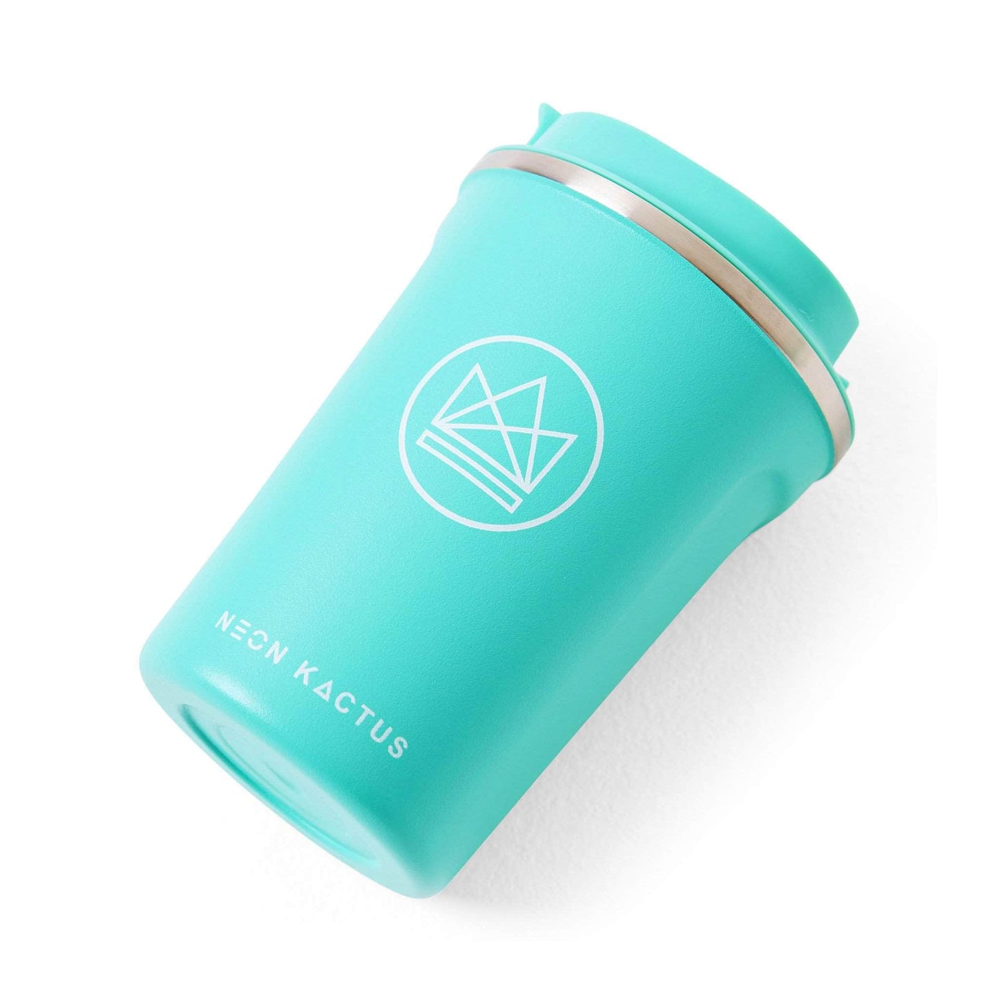 Load image into Gallery viewer, Neon Kactus Coffee Cup Stainless Steel Insulated Coffee Cup - 12oz - Free Spirit Turquoise
