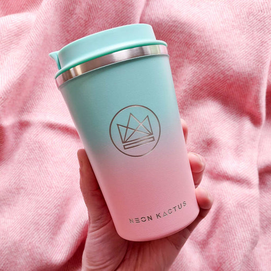 Neon Kactus Stainless Steel Tumbler | Double Wall Travel Coffee Cup |  Insulated Coffee Tumbler | The…See more Neon Kactus Stainless Steel Tumbler  