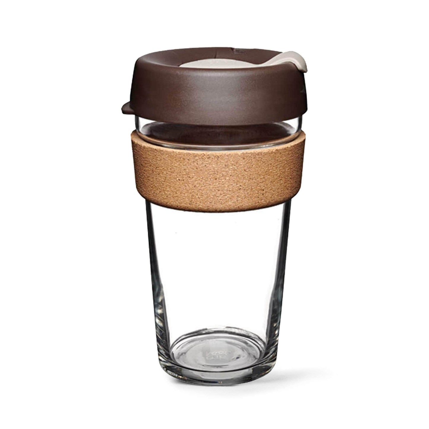 Load image into Gallery viewer, Keepcup Brew Cork Coffee Cups Keepcup Brew 16oz Glass Coffee Cup With Cork Band - Almond
