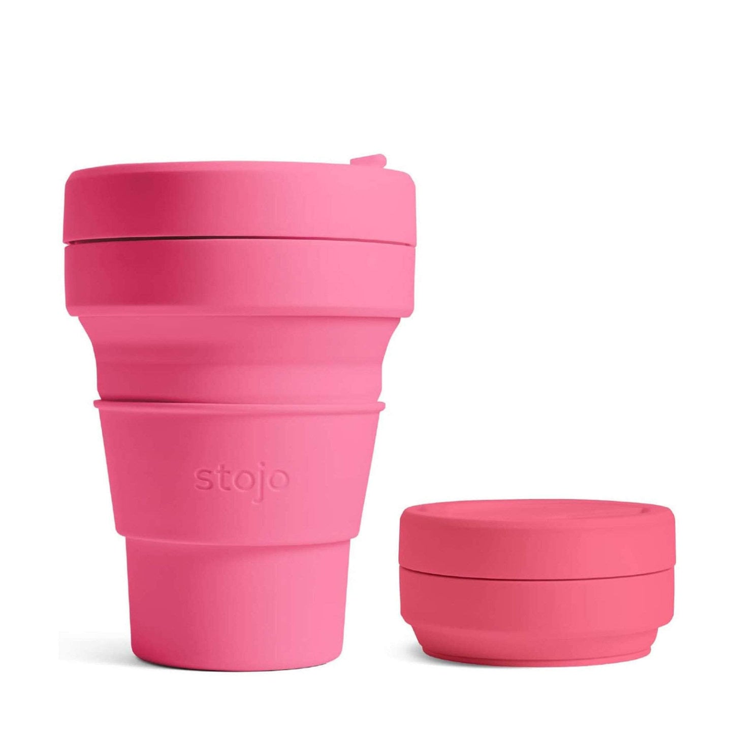 Stojo Coffee Cups Stojo Collapsible & Reusable Travel Mug 12oz/355ml - Peony