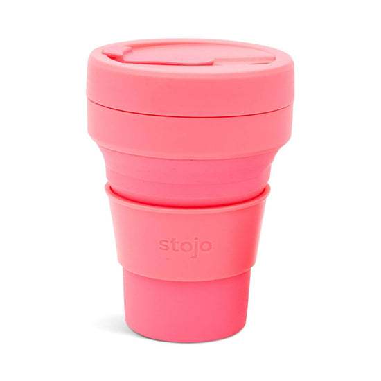 Stojo Coffee Cups Stojo Collapsible & Reusable Travel Mug 12oz/355ml - Peony