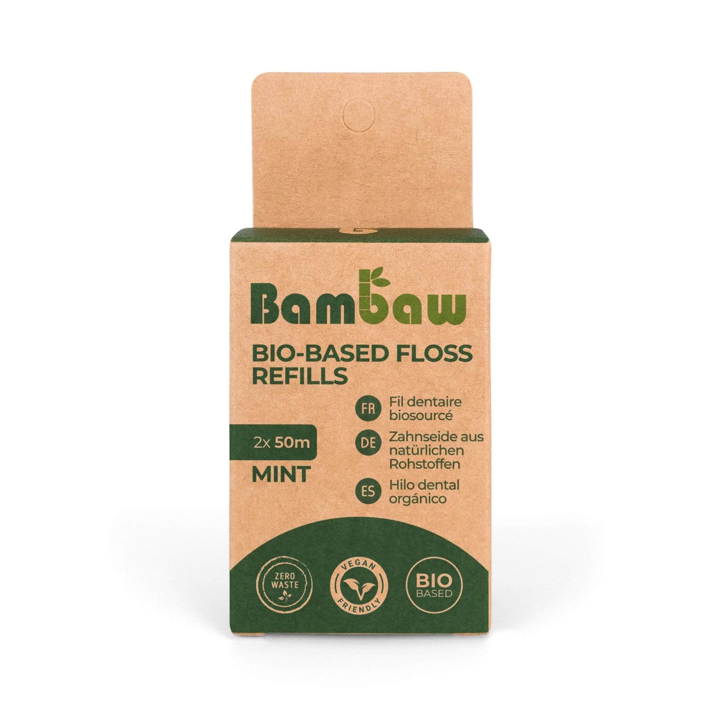 Bambaw Dental Floss Plant-based Dental Floss Refills - 2 x 50m - Bambaw