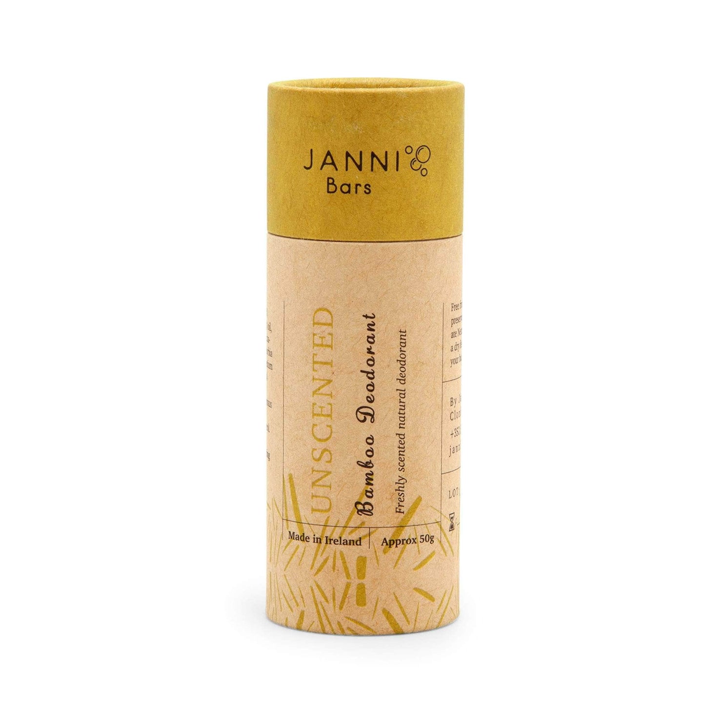 Janni Bars Deodorant Janni Bars Bamboo Deodorant - Unscented