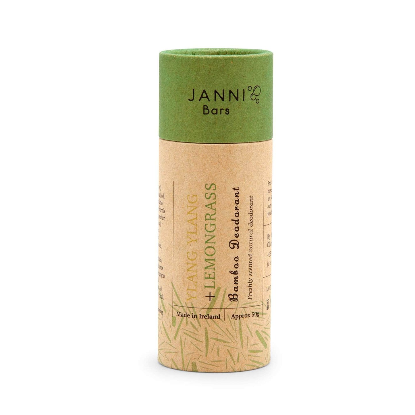 Janni Bars Deodorant Janni Bars Bamboo Deodorant - Ylang Ylang & Lemongrass