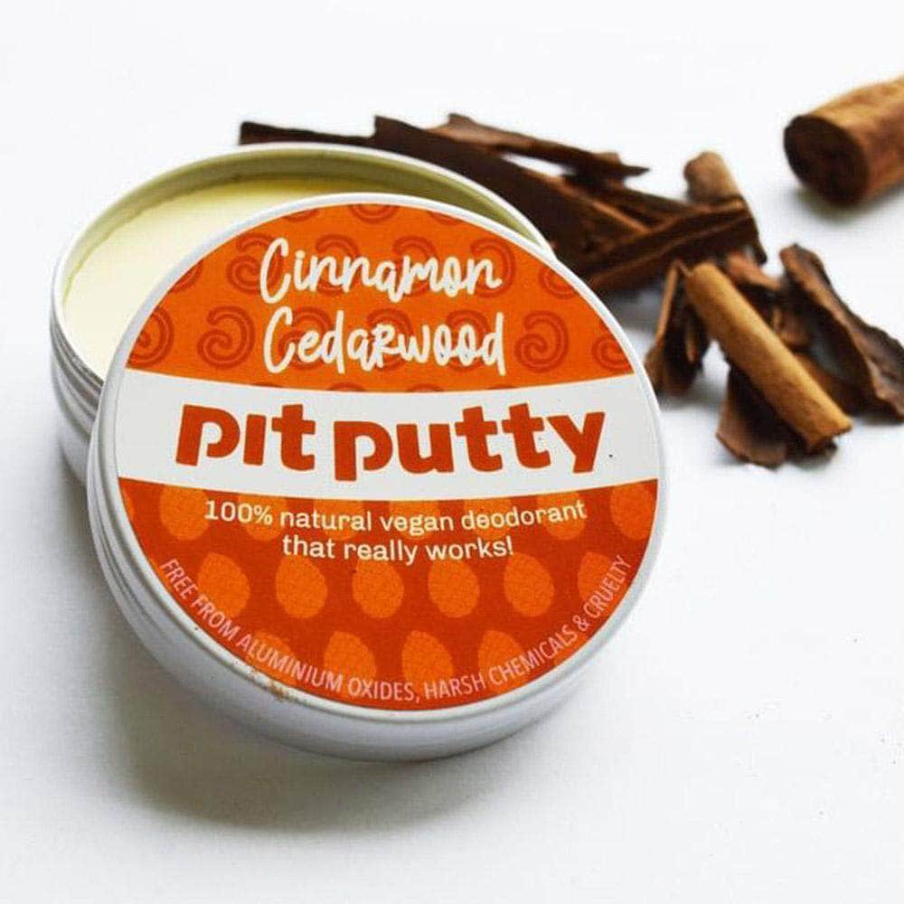 Pit Putty Deodorant - Plastic & Aluminium Free - Cinnamon & Cedarwood ...