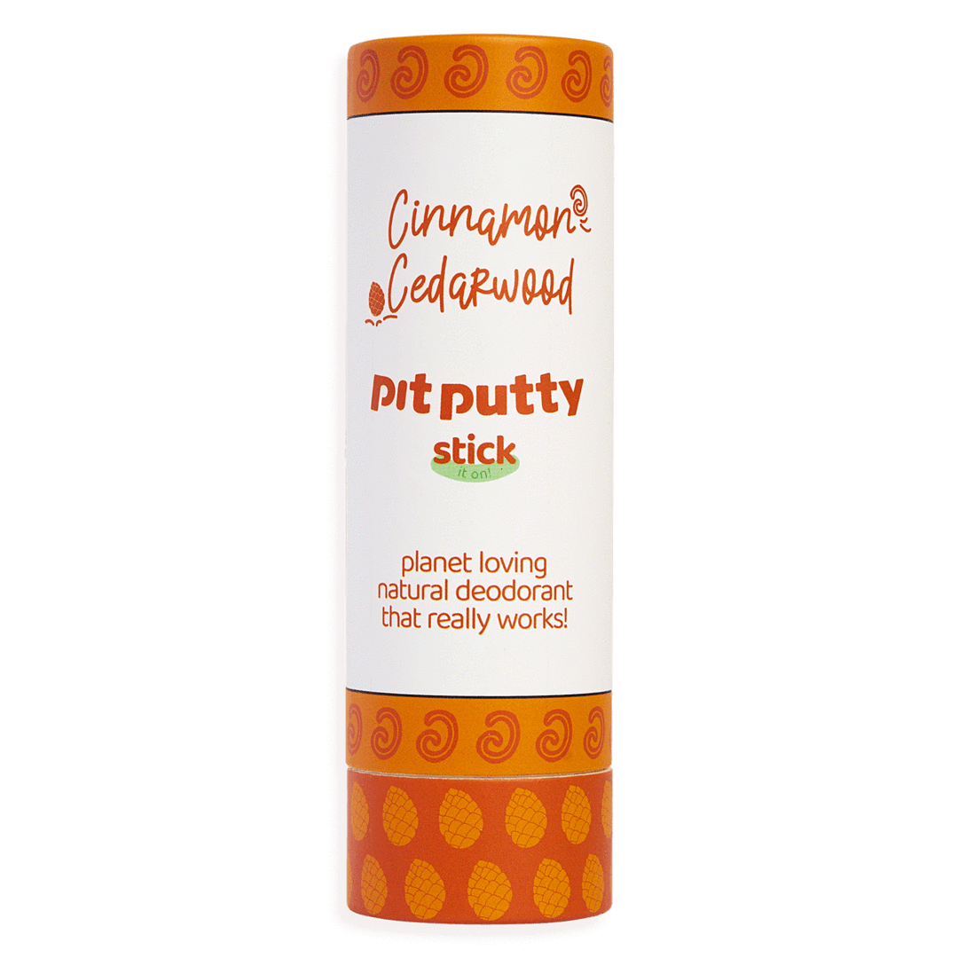 Pit Putty Natural Deodorant Stick 80g - Cinnamon Cedarwood – Faerly