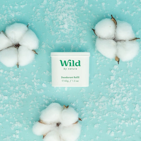 Wild Fresh Cotton & Sea Salt Natural Deodorant Refill 43g – Faerly
