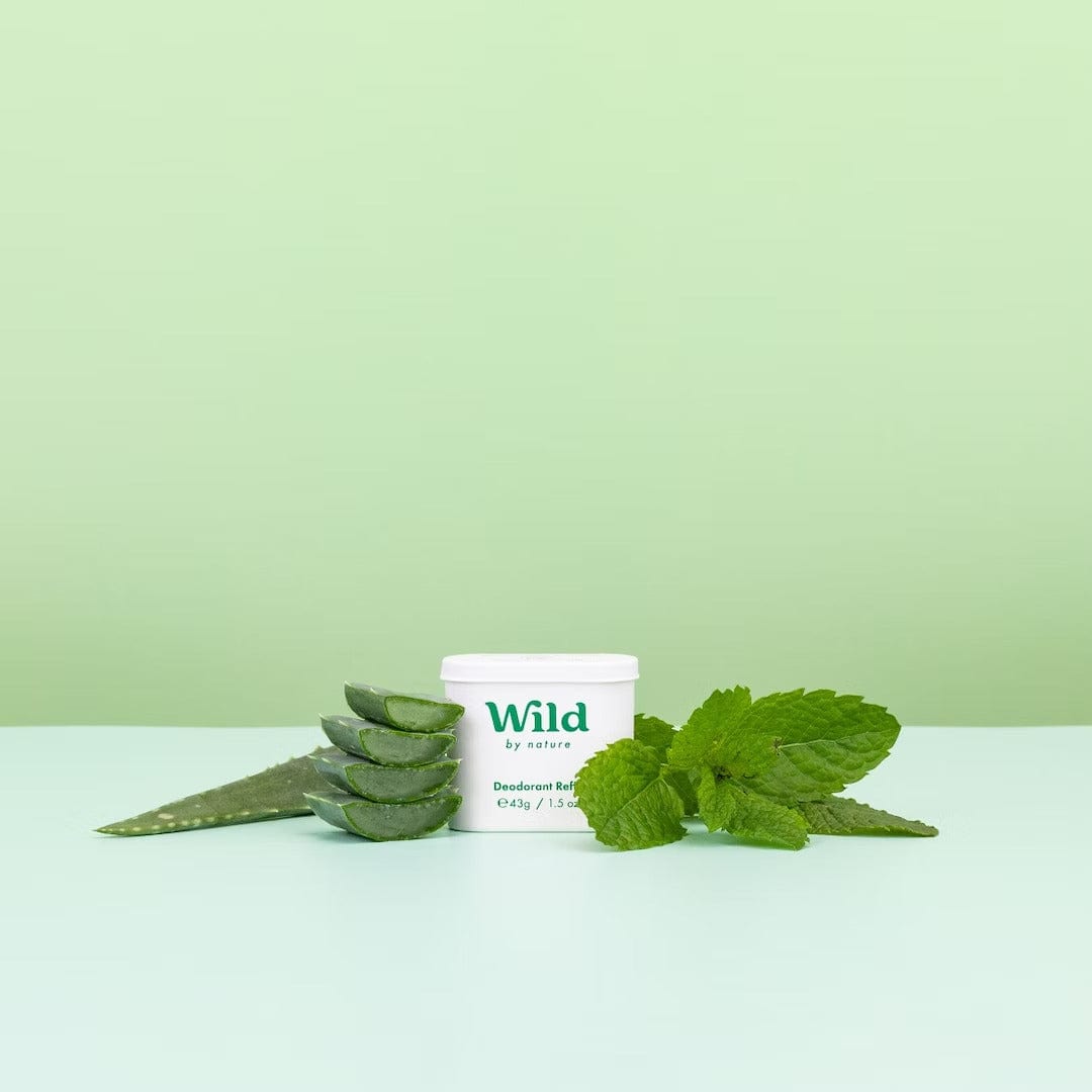 Wild Deodorant Wild Men's Mint & Aloe Vera Natural Deodorant Refill 40g