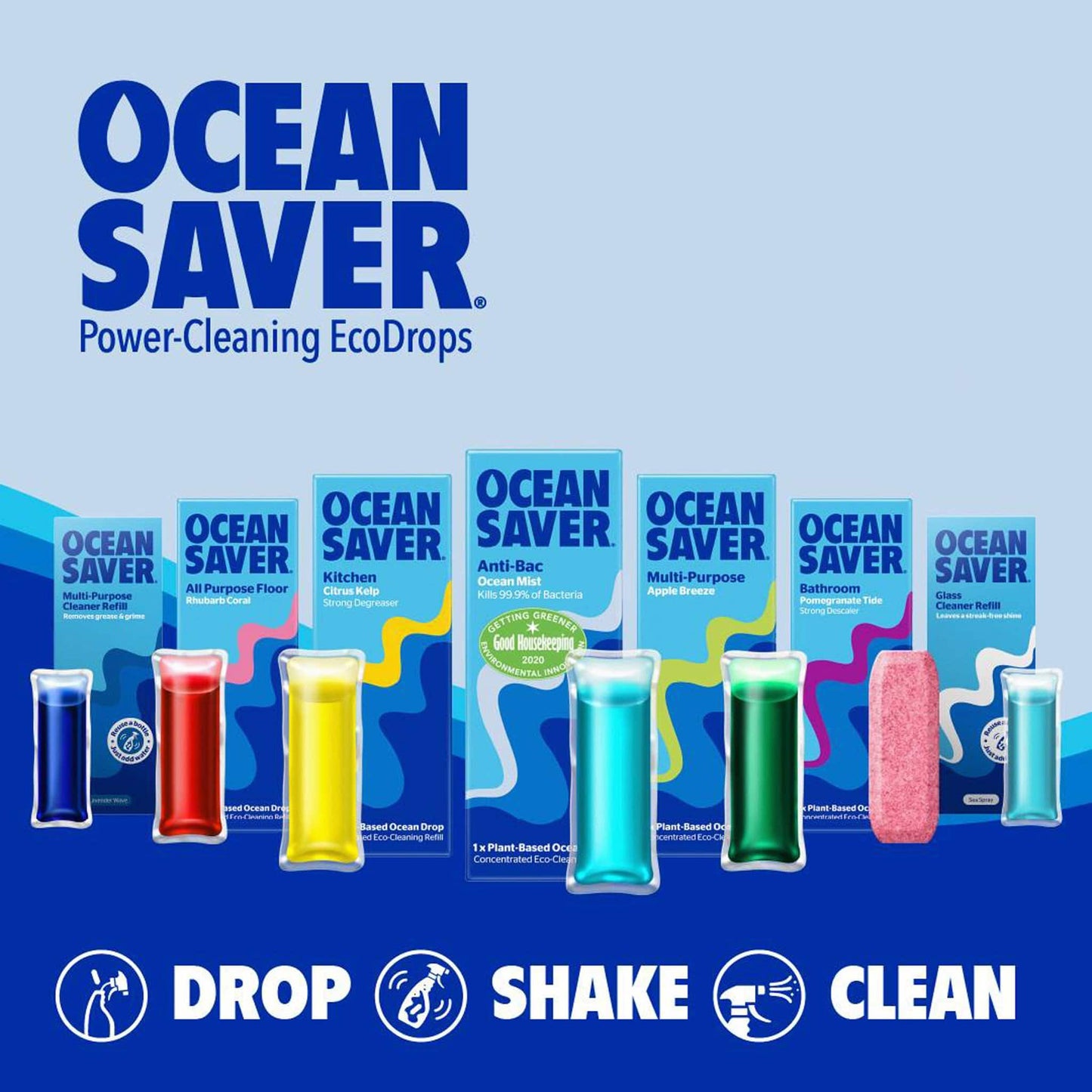 Ocean Saver Descalers & Decalcifiers All Purpose Floor Cleaner Refill Drop, Almond - Ocean Savers