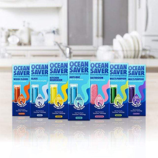 Ocean Saver All-Purpose Cleaners Bathroom Descaler Cleaner Concentrated Refill Drop, Pomegranate - Ocean Savers