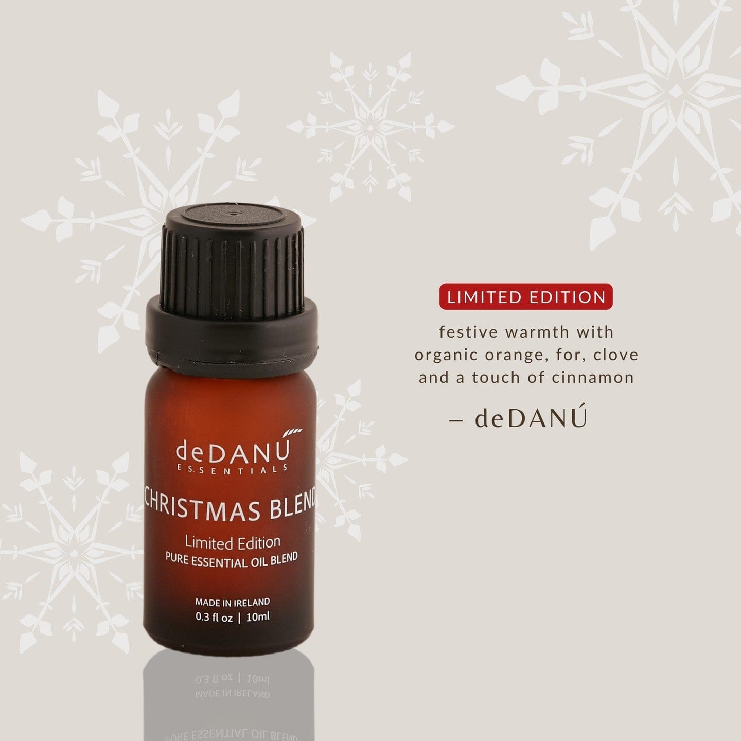 deDANU Essential Oil Christmas Essential Oil Blend - Sweet Orange, Cinnamon, Clove & Fir - deDANÚ