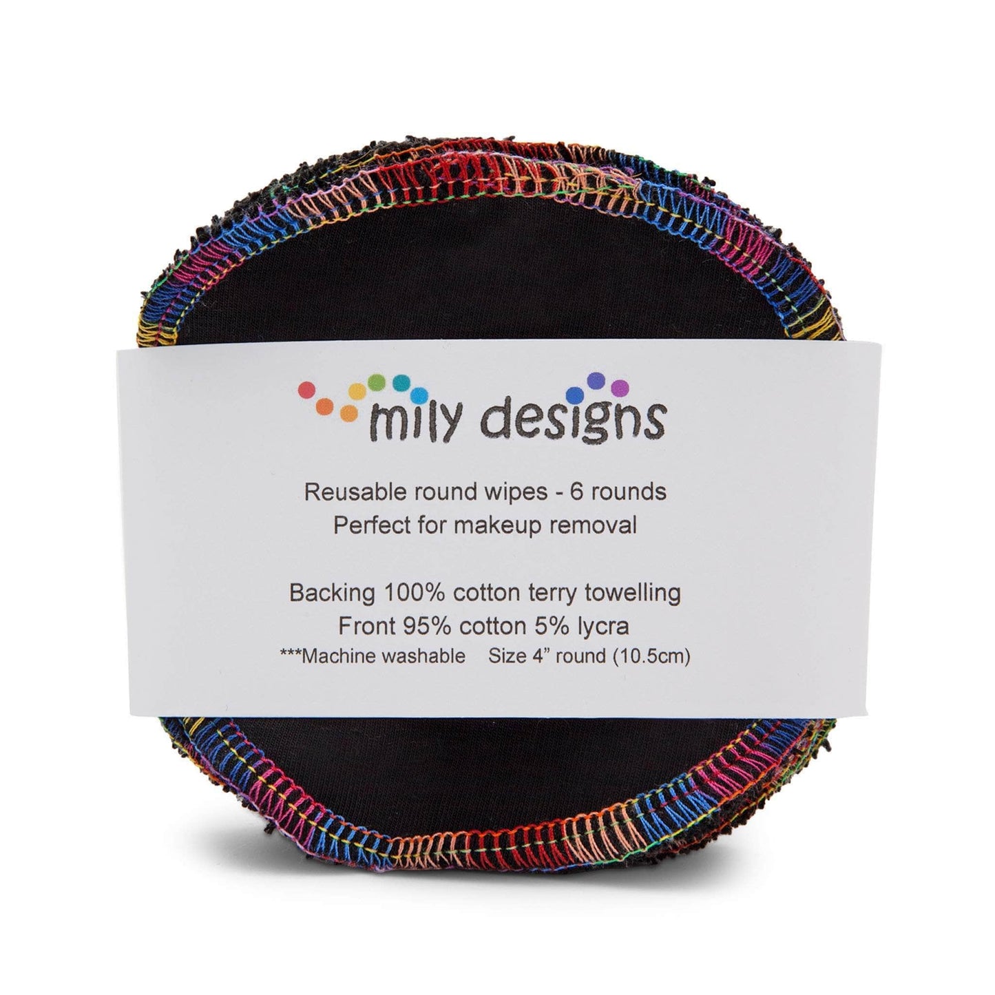 Mily Designs Facial Rounds Black Mily Designs Facial Rounds - 6 Pack - Love is Love Pride Edition