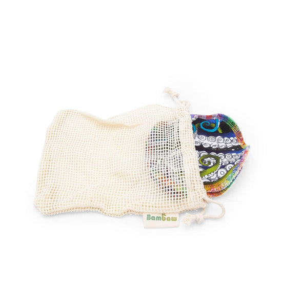 Bambaw Facial Rounds Cotton Laundry Net Mesh Bag for Make Up Pads - Bambaw