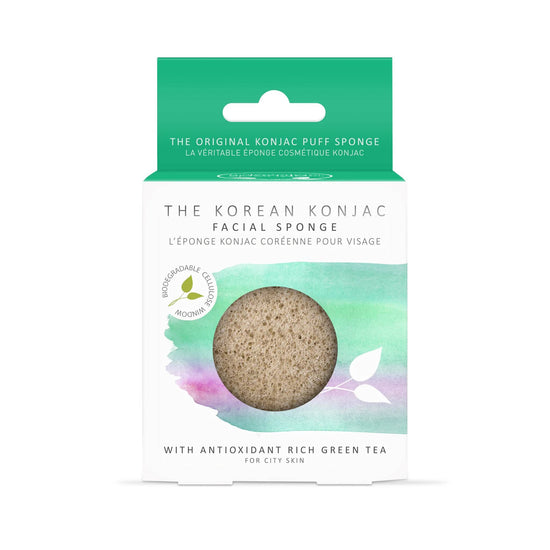 Load image into Gallery viewer, Konjac Sponge Company Facial Sponge Konjac Sponge Company Facial Puff - with Antioxidant Rich Green Tea
