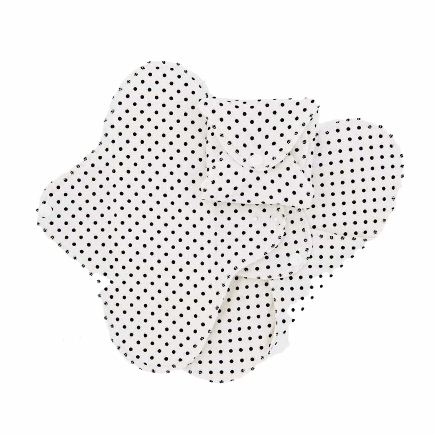 Imse Vimse Feminine Pads & Protectors Active - Black Dots Reusable Panty Liners - Active - Set of 3 - Imse Vimse