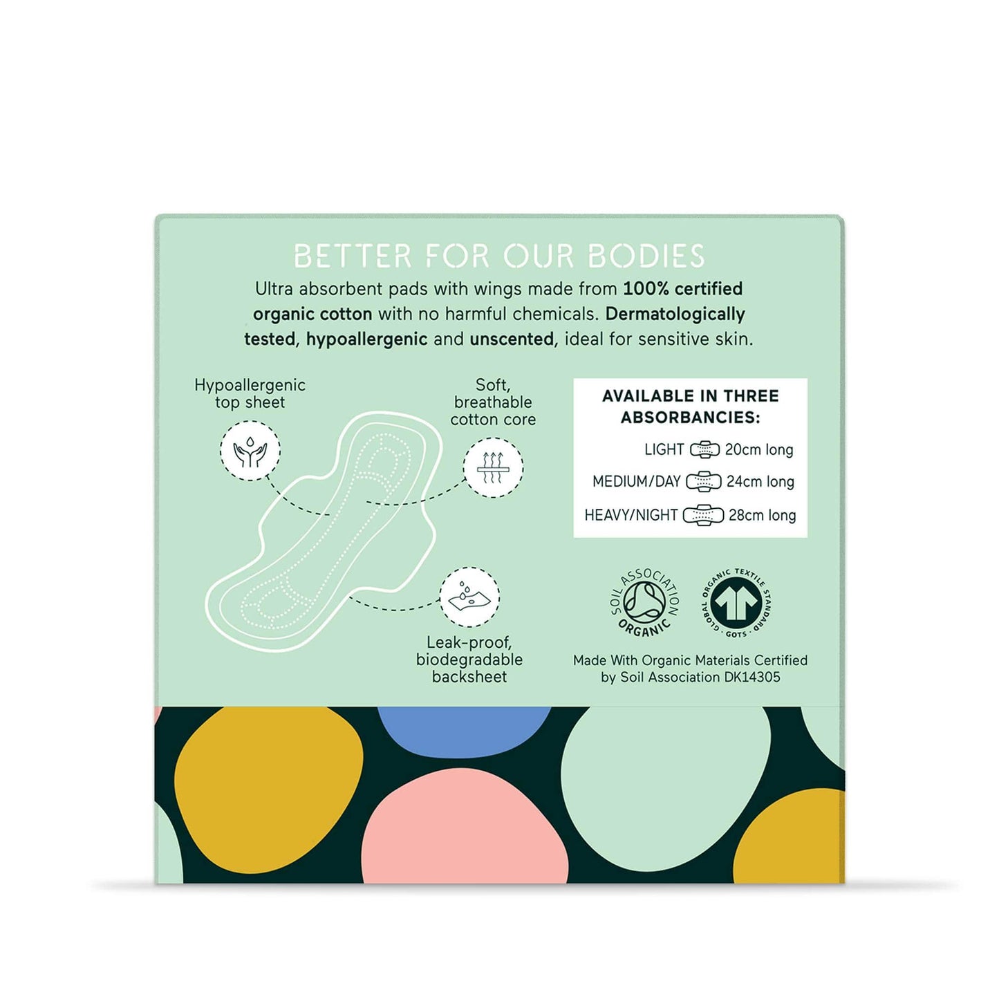 & SISTERS Feminine Pads & Protectors Organic Cotton Period Pads with Wings - & SISTERS