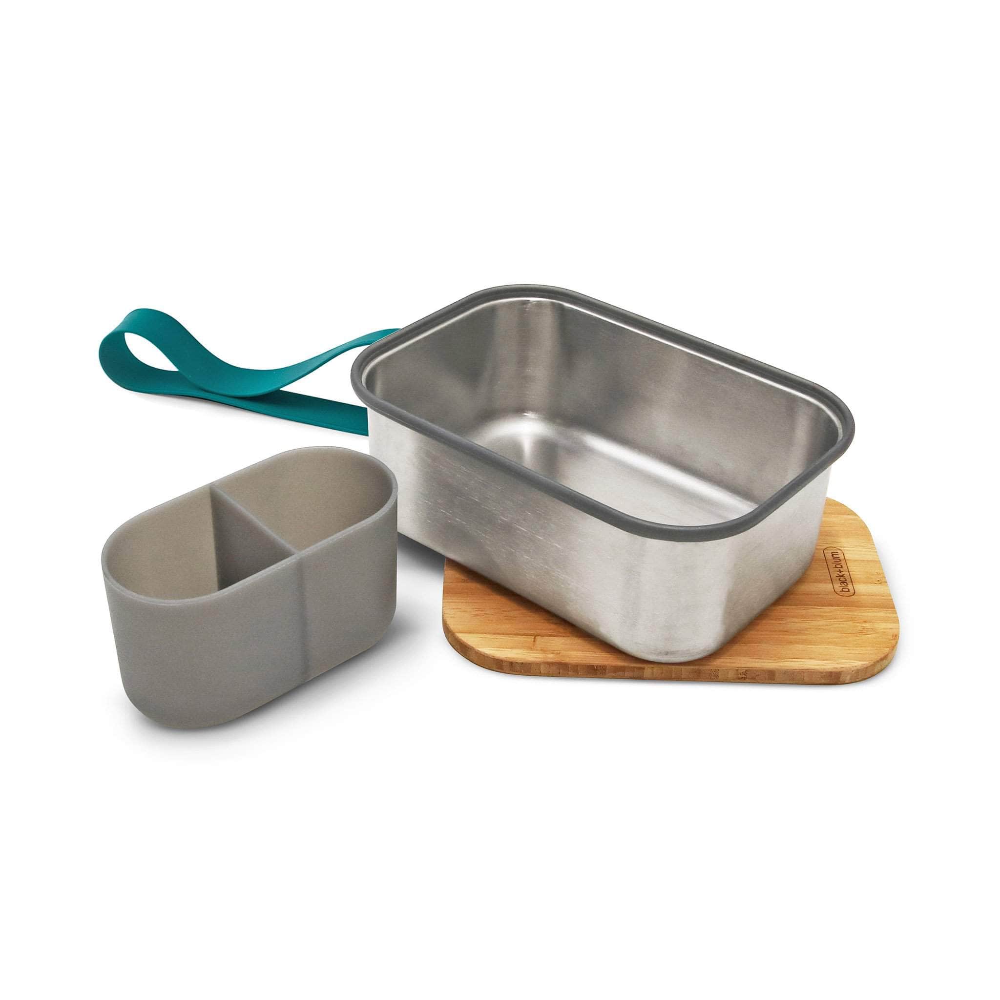 BLACK + BLUM Porta Sandwich In Acciaio Inox Con Coperchio Tagliere - Colore Oceano