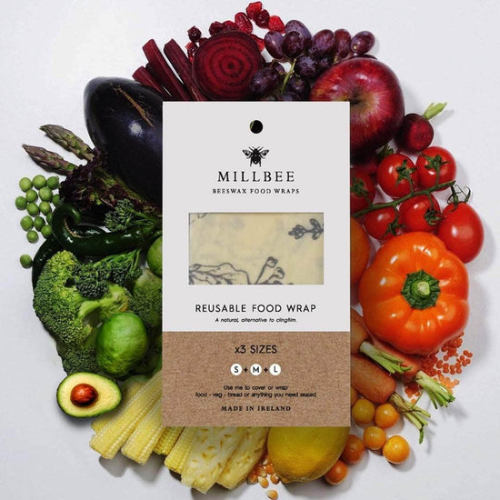 Millbee Food Wrap Millbee Beeswax Reusable Food Wraps - Variety 3 Pack