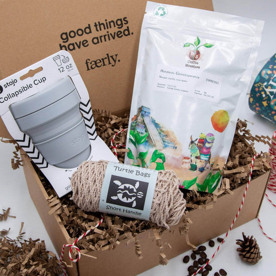 Load image into Gallery viewer, Faerly Gift Box Cashmere Grey Coffee Lovers Gift Box
