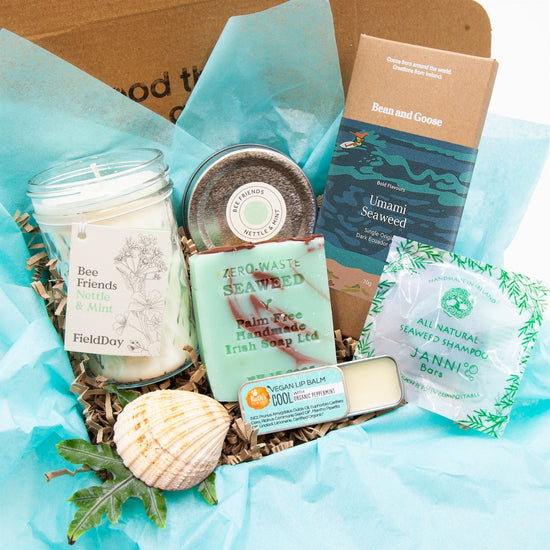Load image into Gallery viewer, Faerly Gift Box Dark Chocolate - Unami Seaweed Feckin&amp;#39; Fresh Gift Box
