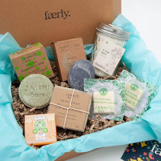 Load image into Gallery viewer, Faerly Gift Box Fresh Moss Irish Makers Love &amp;amp; Grá Gift Box
