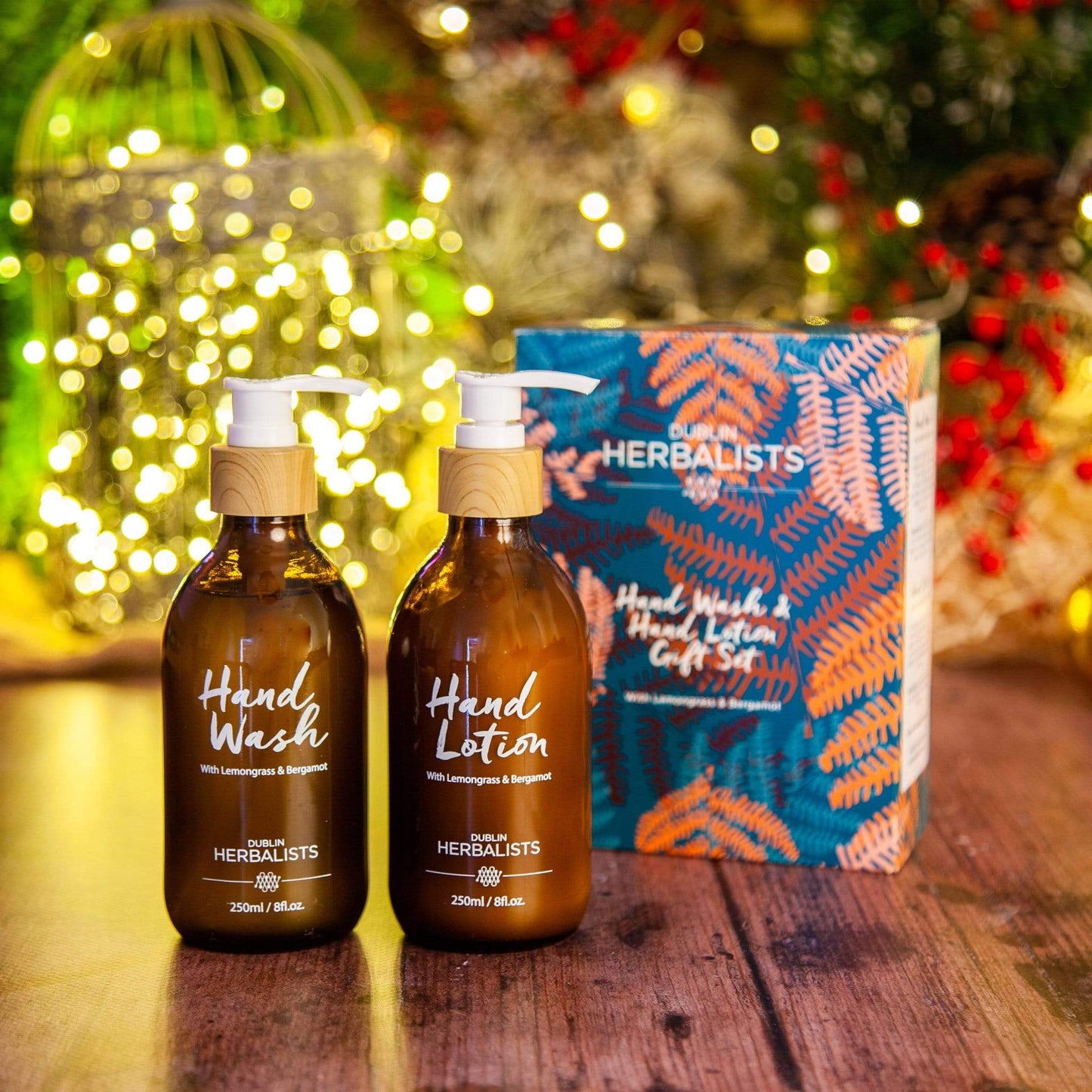 Dublin Herbalists Gift Box Hand Wash & Hand Lotion Gift Set with Lemongrass & Bergamot - Dublin Herbalists