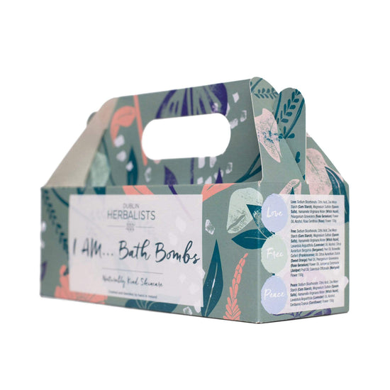 Dublin Herbalists Gift Box I AM…Bath Bombs Gift Box - Three Blissful Bath Time Experiences - Dublin Herbalists
