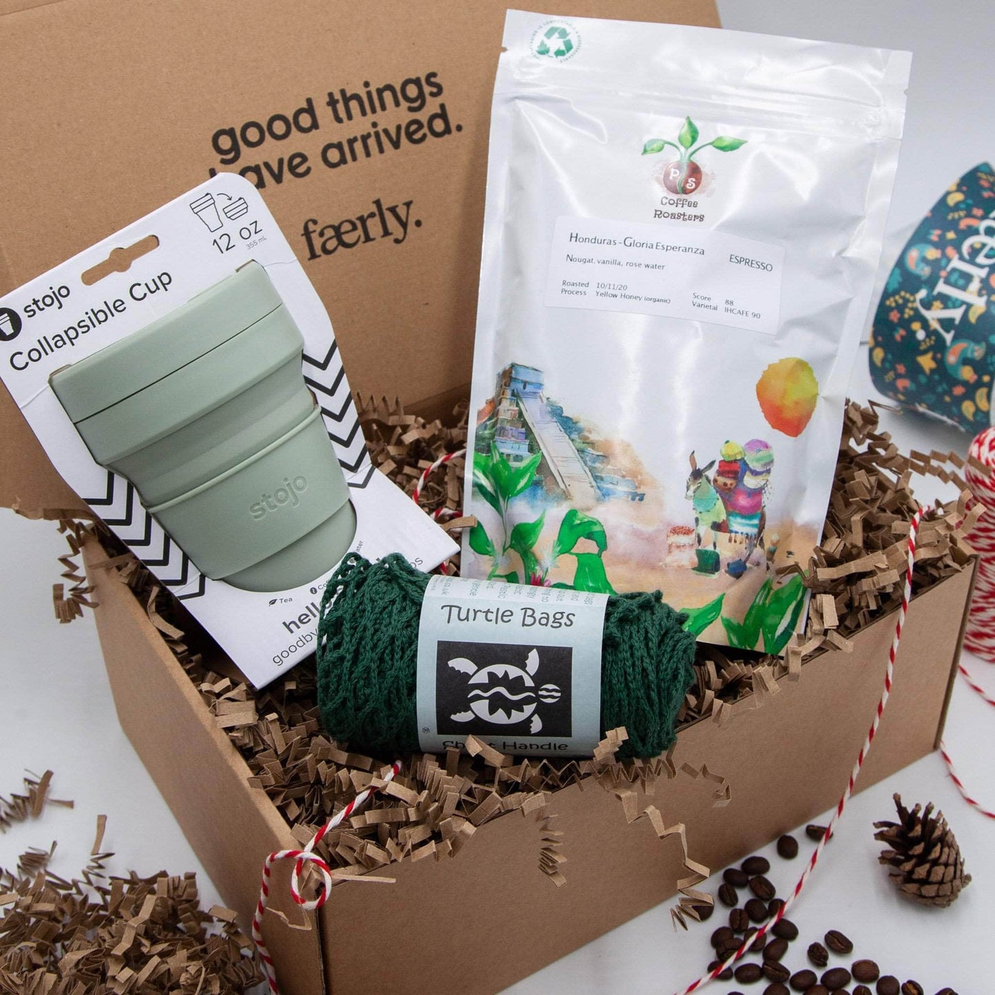 Faerly Gift Box Sage Green Coffee Lovers Gift Box
