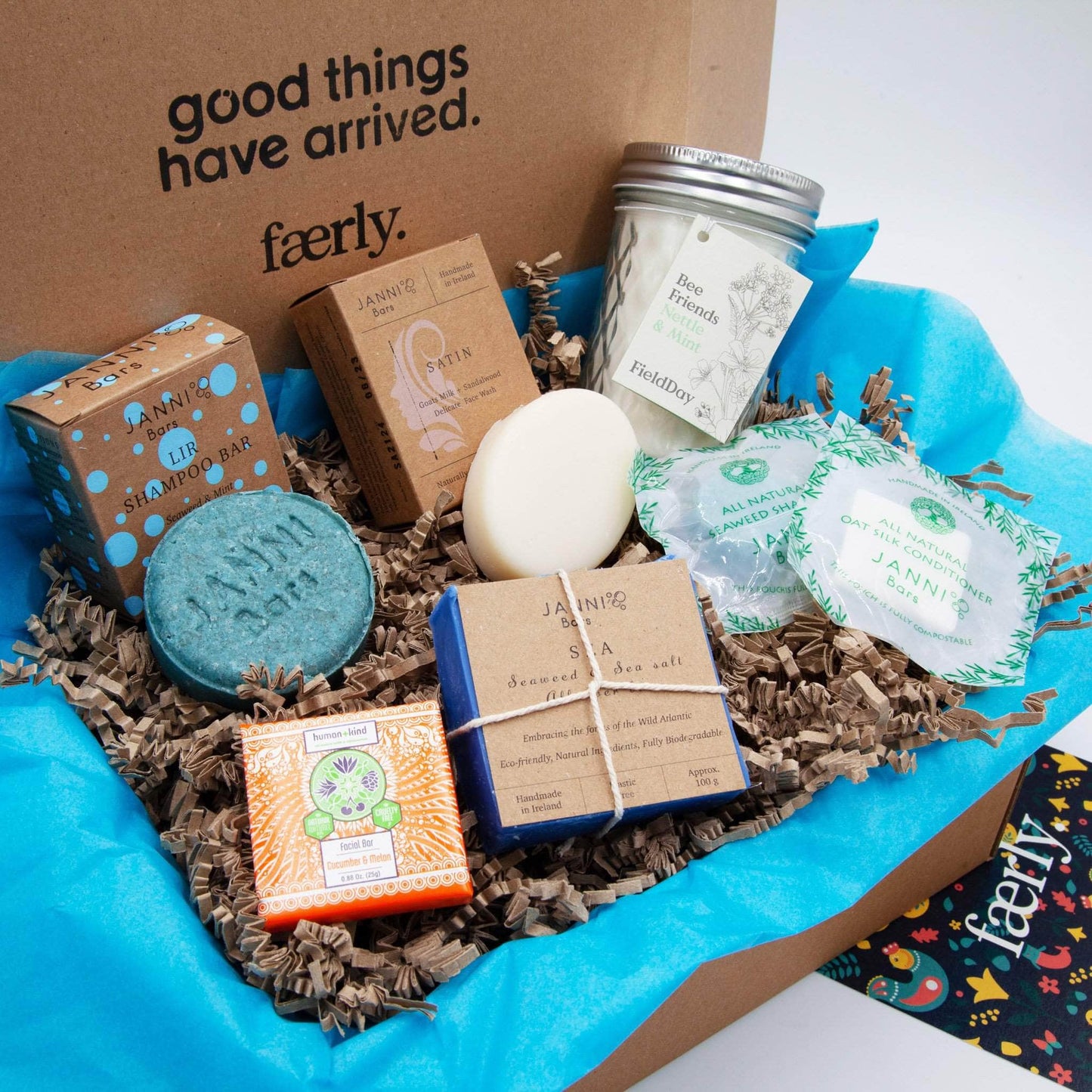 Faerly Gift Box Seaweed & Mint Irish Makers Love & Grá Gift Box