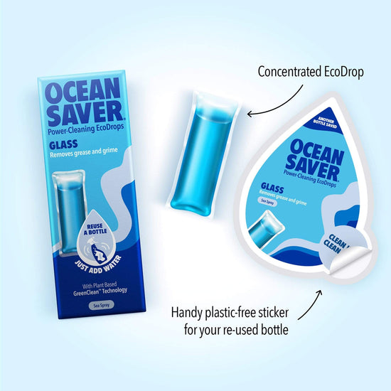 Ocean Saver Glass Cleaners Glass Cleaner Refill Drop, Sea Spray - Ocean Saver